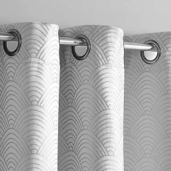 Hot Kirklands Home Fans Blackout Curtain Panel Set, 96 in. Gray