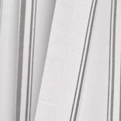 Sale Kirklands Home Gray Farmhouse Stripe Curtain Panels, Set of 2