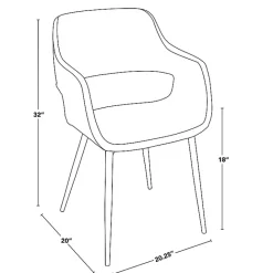 Sale Kirklands Home Faux Leather Marge Dining Chairs, Set of 2 Gray