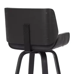 Hot Kirklands Home Faux Leather Tyler Swivel Bar Stool Gray