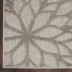Outlet Kirklands Home Floral Burst Outdoor Area Rug, 7x10 Gray