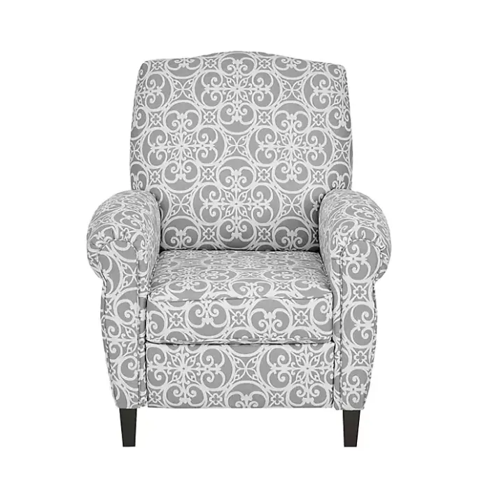 New Kirklands Home Fretwork Orville Recliner Gray