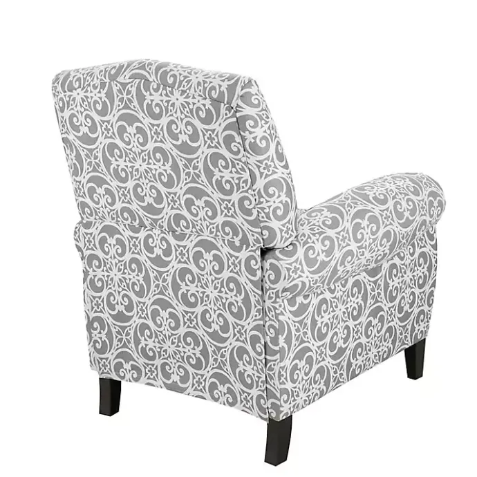 New Kirklands Home Fretwork Orville Recliner Gray