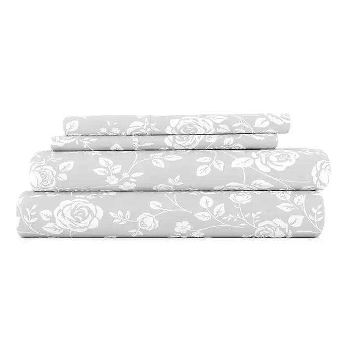 Outlet Kirklands Home Garden 4-pc. Queen Sheet Set Gray