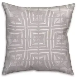 Online Kirklands Home Geometric Indoor/Outdoor Pillow Gray