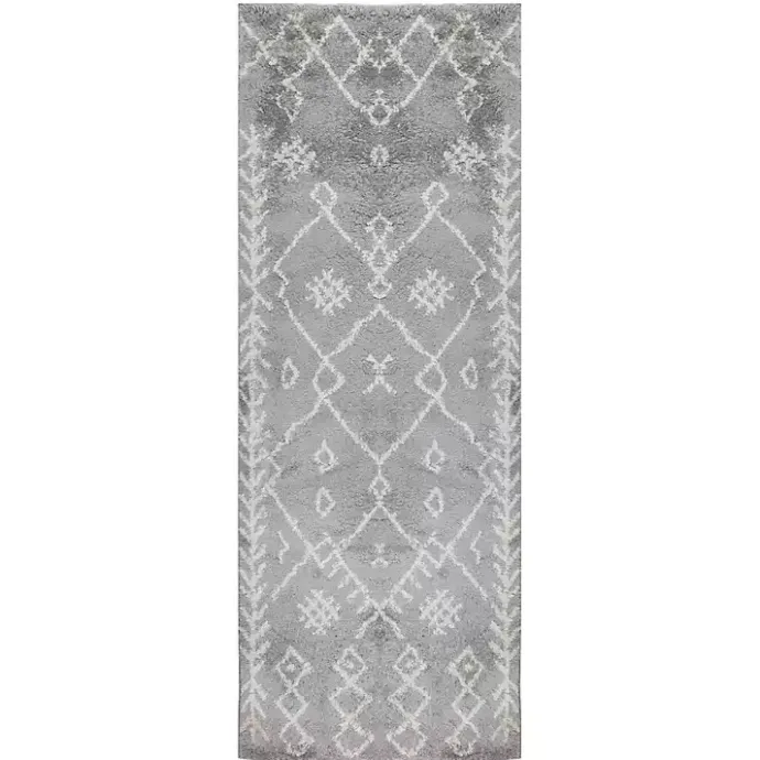 Discount Kirklands Home Geometric Runner Gray