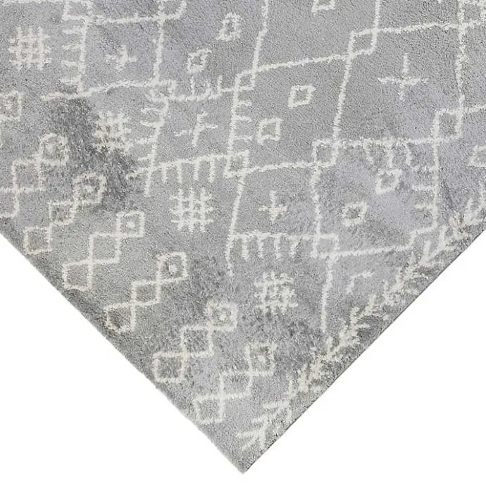 Discount Kirklands Home Geometric Runner Gray