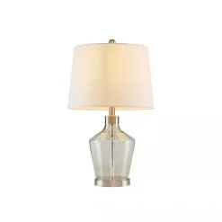 Hot Kirklands Home Gray Glass Bold Table Lamps, Set of 2 White