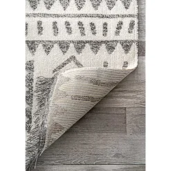 Kirklands Home Gretchen Tribal Outdoor Area Rug, 5x8 Gray