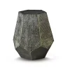 Best Kirklands Home Gray Hand-Stamped Iron Hexagon Accent Table