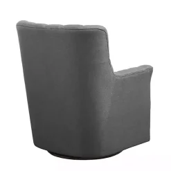 Clearance Kirklands Home Hand-Tufted Swivel Glider Accent Chair Gray