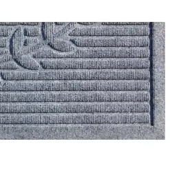 Outlet Kirklands Home Hello Ribbed Durable Doormat Gray