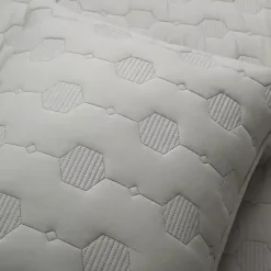 Online Kirklands Home Hexagon Honeycomb 3-pc. Cali King Quilt Set Gray