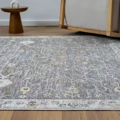 Discount Kirklands Home Gray Ivory Area Rug, 7x9