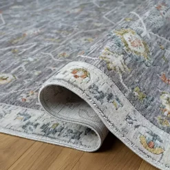 Discount Kirklands Home Gray Ivory Area Rug, 7x9