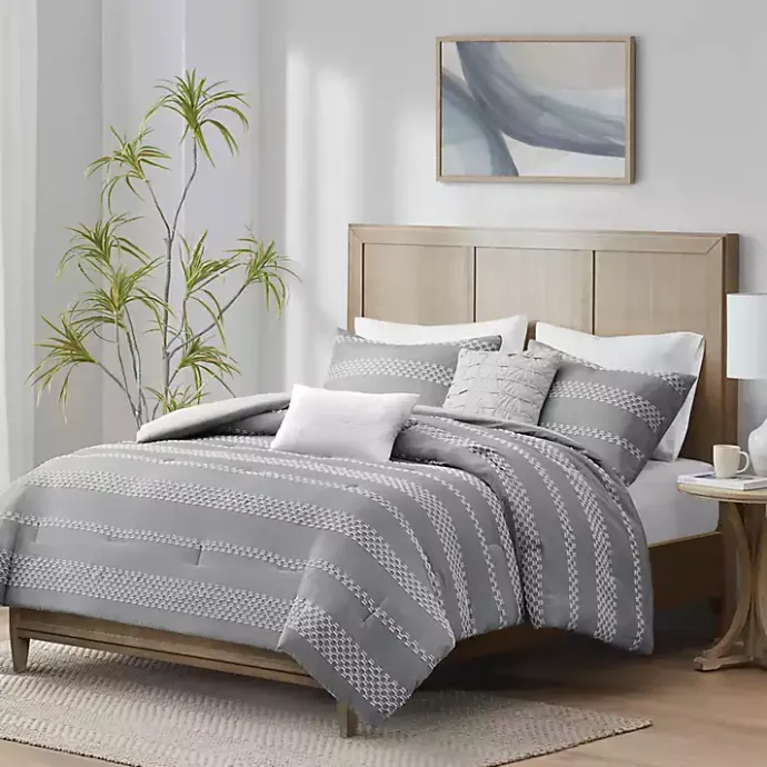 Outlet Kirklands Home Jacquard 5-pc. California King Comforter Set Gray