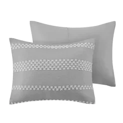New Kirklands Home Jacquard 5-pc. Full/Queen Comforter Set Gray