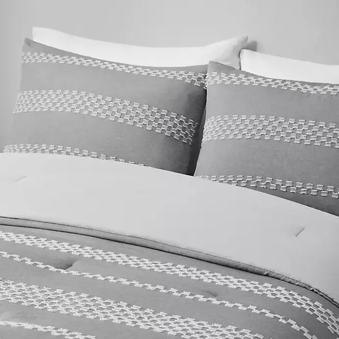 New Kirklands Home Jacquard 5-pc. Full/Queen Comforter Set Gray