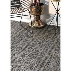 Sale Kirklands Home Jamie Outdoor Area Rug, 6x9 Gray