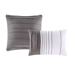 New Kirklands Home Jax Plaid 5-pc. Full/Queen Comforter Set Gray