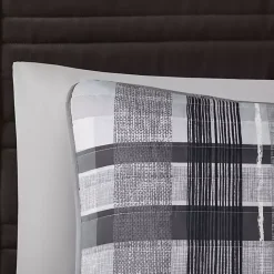 Online Kirklands Home Jax Plaid 4-pc. Twin/Twin XL Comforter Set Gray