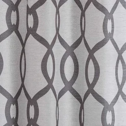 Outlet Kirklands Home Gray Kenzie Curtain Panel Set, 96 in