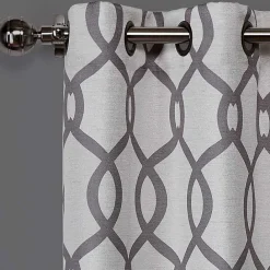 Kirklands Home Kenzie Curtain Panel Set, 108 in. Gray
