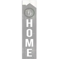 Online Kirklands Home Laurel Wreath Home Personalized Porch Board Gray