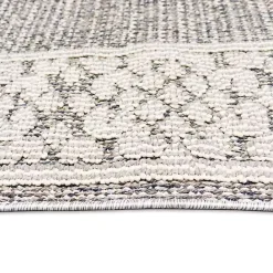 Discount Kirklands Home Leopard Border Outdoor Area Rug, 5x7 Gray
