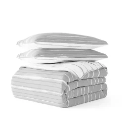 Outlet Kirklands Home Gray Linear Reversible 2-pc. Twin Quilt Set