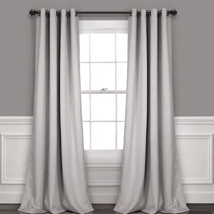 Clearance Kirklands Home Lush Insulated Curtain Panel Set, 95 in. Gray