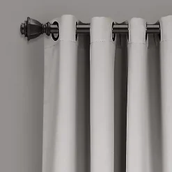 Clearance Kirklands Home Lush Insulated Curtain Panel Set, 95 in. Gray