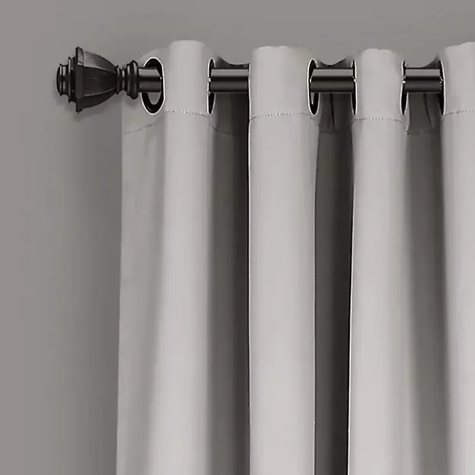 Clearance Kirklands Home Lush Insulated Curtain Panel Set, 95 in. Gray