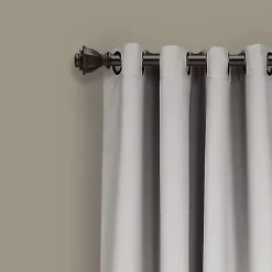 Kirklands Home Lush Insulated Curtain Panel Set, 120 in. Gray