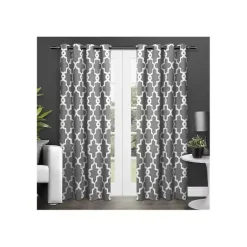 Outlet Kirklands Home Maxwell Blackout Curtain Panel Set, 84 in. Gray
