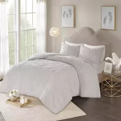 Clearance Kirklands Home Medallion California King 3-pc. Comforter Set Gray