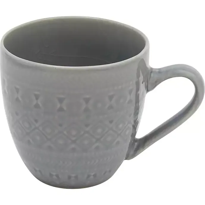 Hot Kirklands Home Medallion 16-pc. Ceramic Dinnerware Set Gray