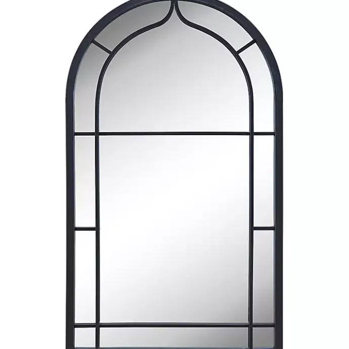 Hot Kirklands Home Gray Metal Arched Mirror