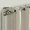 Kirklands Home Gray Metal Blackout Finial Curtain Rod, 36 in.