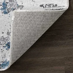 Clearance Kirklands Home Gray Modern Abstract Washable Area Rug, 3x5