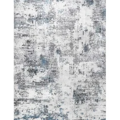 Kirklands Home Gray Modern Abstract Washable Area Rug, 5x8