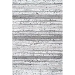 Online Kirklands Home Gray Mottled Stripe Tassel Area Rug, 8x10