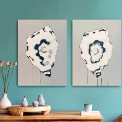 Hot Kirklands Home Gray Oysters Canvas Art Prints, Set of 2