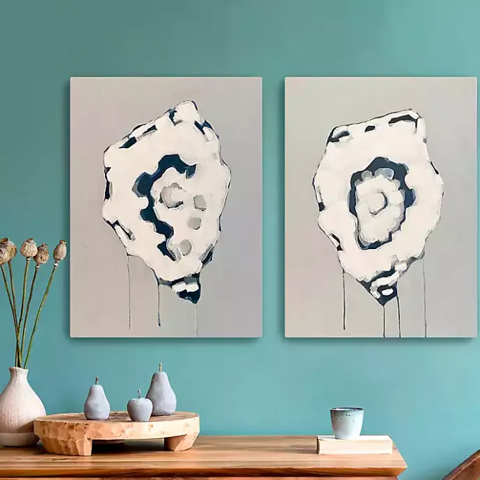 Hot Kirklands Home Gray Oysters Canvas Art Prints, Set of 2