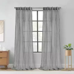 Sale Kirklands Home Paloma Curtain Panel, 63 in. Gray