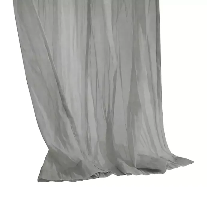 Clearance Kirklands Home Paloma Curtain Panel, 84 in. Gray