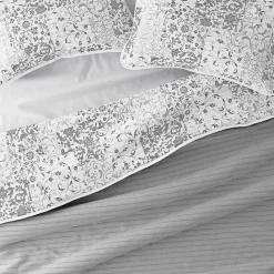 Sale Kirklands Home Gray Patchwork Reversible 3-pc. Queen Quilt Set