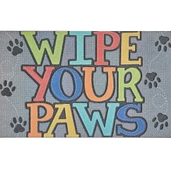 Online Kirklands Home Gray Paw Stitched Doormat Multi