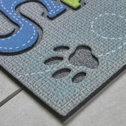 Online Kirklands Home Gray Paw Stitched Doormat Multi