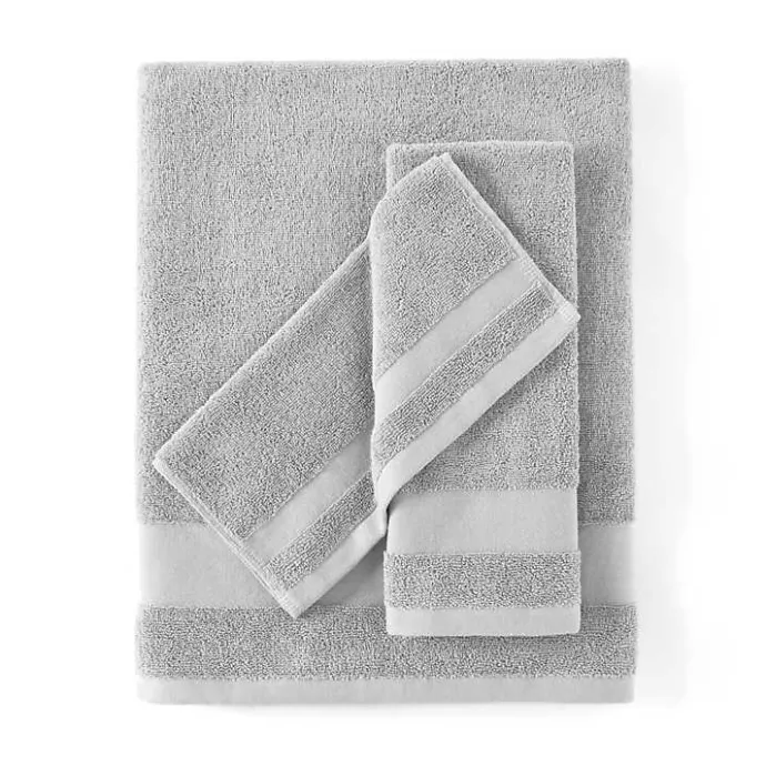 Clearance Kirklands Home 6-pc. Essential Cotton Bath Towels Gray